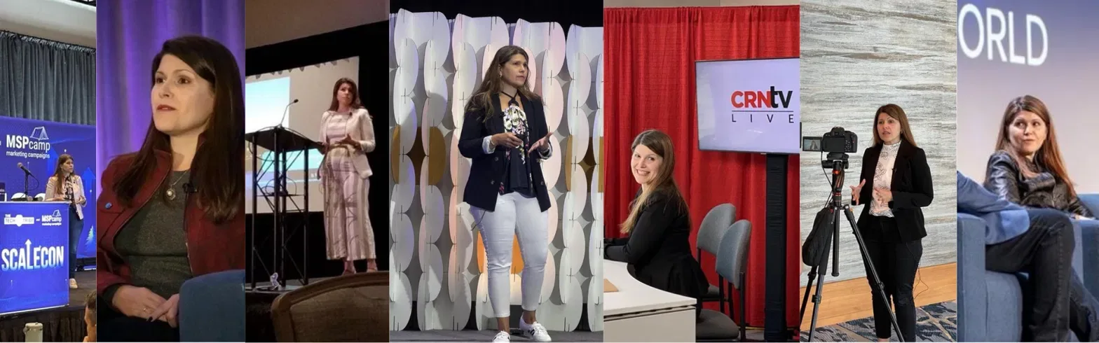 Dawn Sizer speaking at MSPCamp, ScaleCon, and appearing on CRN TV Live.